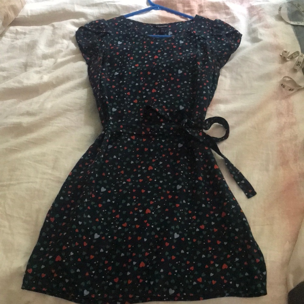 Heart-patterned Mini Dress